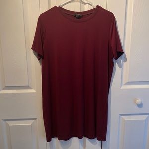 Maroon T-Shirt Dress Size L